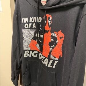 Marvel Black and Red Graphic Hoodie